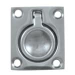 Whitecap Flush Pull Ring - CP/Brass - 1-1/2" x 1-3/4"