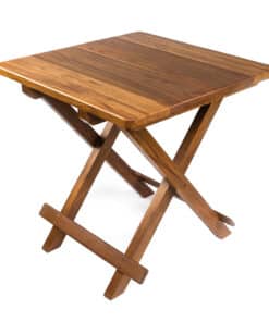 Whitecap Teak Solid Top Fold Away Table