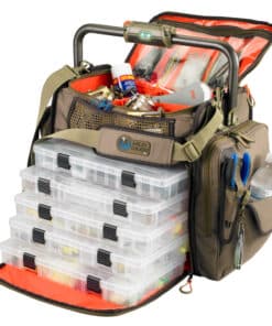 Wild River FRONTIER Lighted Bar Handle Tackle Bag w/5 PT3700 Trays