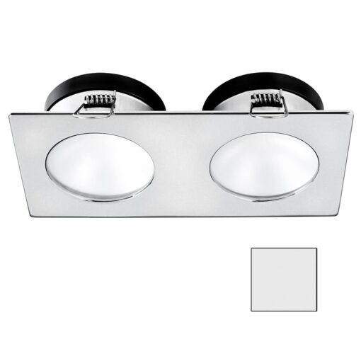 i2Systems Apeiron A1110Z - 4.5W Spring Mount Light - Double Round - Cool White - Brushed Nickel Finish