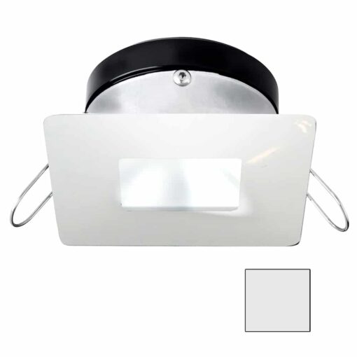 i2Systems Apeiron A1110Z - 4.5W Spring Mount Light - Square/Square - Cool White - White Finish