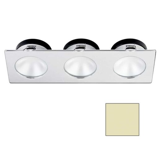 i2Systems Apeiron A1110Z - 4.5W Spring Mount Light - Triple Round - Warm White - Brushed Nickel Finish