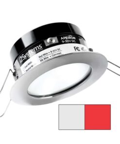 i2Systems Apeiron A503 3W Spring Mount Light - Cool White & Red - Polished Chrome Finish
