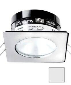 i2Systems Apeiron A503 3W Spring Mount Light - Square/Round - Cool White - Polished Chrome Finish