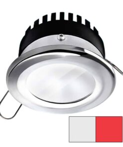 i2Systems Apeiron A506 6W Spring Mount Light - Round - Cool White & Red - Polished Chrome Finish