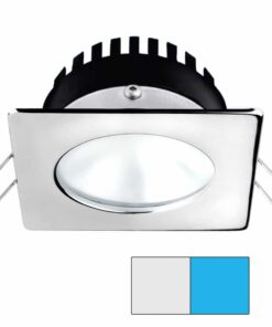 i2Systems Apeiron A506 6W Spring Mount Light - Square/Round - Cool White & Blue - Polished Chrome Finish