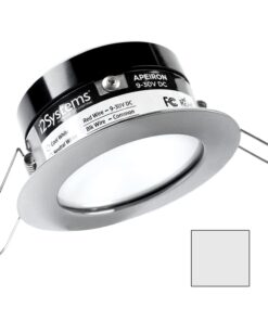i2Systems Apeiron PRO A503 - 3W Spring Mount Light - Round - Cool White - Brushed Nickel Finish