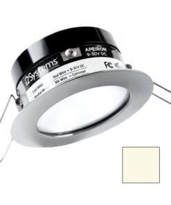 i2Systems Apeiron PRO A503 - 3W Spring Mount Light - Round - Neutral White - Brushed Nickel Finish