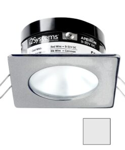 i2Systems Apeiron PRO A503 - 3W Spring Mount Light - Square/Round - Cool White - Brushed Nickel Finish