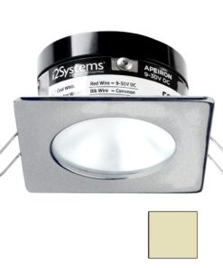 i2Systems Apeiron PRO A503 - 3W Spring Mount Light - Square/Round - Warm White - Brushed Nickel Finish