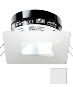 i2Systems Apeiron PRO A503 - 3W Spring Mount Light - Square/Square - Cool White - White Finish