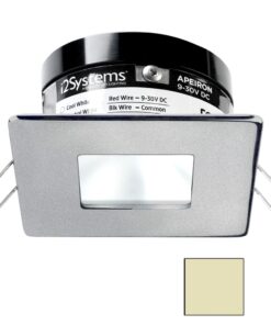 i2Systems Apeiron PRO A503 - 3W Spring Mount Light - Square/Square - Warm White - Brushed Nickel Finish