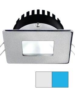 i2Systems Apeiron PRO A506 - 6W Spring Mount Light - Square/Square - Cool White & Blue - Brushed Nickel Finish