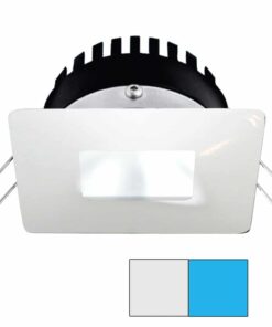 i2Systems Apeiron PRO A506 - 6W Spring Mount Light - Square/Square - Cool White & Blue - White Finish