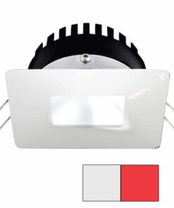 i2Systems Apeiron PRO A506 - 6W Spring Mount Light - Square/Square - Cool White & Red - White Finish