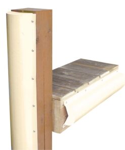 Dock Edge Piling Bumper - One End Capped - 6' - Beige