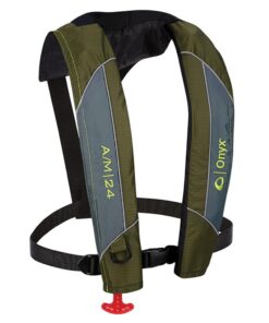 Onyx A/M-24 Automatic/Manual Inflatable PFD Life Jacket - Green