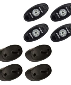 RIGID Industries A-Series Rock Light Kit - 4 Amber Lights - Black