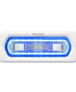 RIGID Industries SR-L Series Marine Spreader Light - White Flush Mount - White Light w/Blue Halo