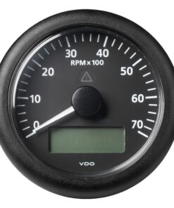 Veratron 3-3/8" (85MM) ViewLine Tachometer w/Multi-Function Display - 0 to 7000 RPM - Black Dial & Bezel