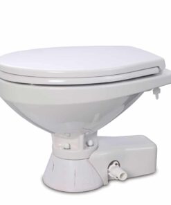 Jabsco Quiet Flush Freshwater Toilet - Regular Bowl w/Soft Close Lid - 24V