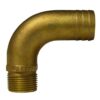 GROCO 2" NPT x 2-1/4" ID Bronze Full Flow 90° Elbow Pipe to Hose Fitting