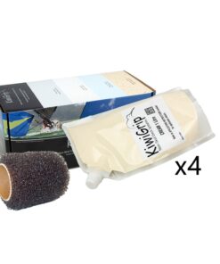 KiwiGrip 4 - 1 Liter Pouches - Cream w/4" Roller