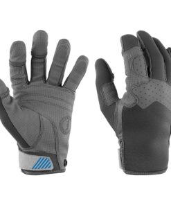 Mustang Traction Closed Finger Gloves - Grey/Blue - Small