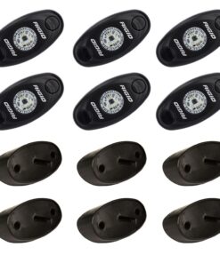 RIGID Industries A-Series Rock Light Kit - 6 Amber Lights - Black