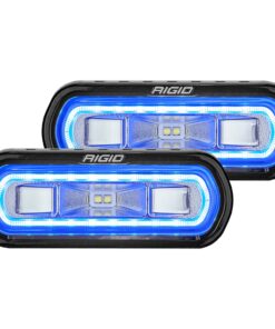RIGID Industries SR-L Series Surface Mount Spreader Light - Black Housing - Blue Halo