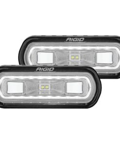 RIGID Industries SR-L Series Surface Mount Spreader Light - Black Housing - White Halo