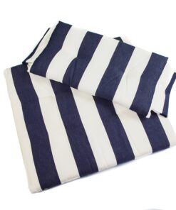 Whitecap Director's Chair II Replacement Seat Cushion Set - Navy & White Stripes