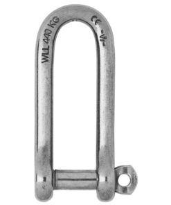 Wichard Captive Pin Long D Shackle - Diameter 6mm - 1/4