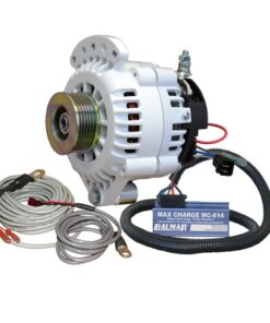 Balmar Alternator 100 AMP Kit 12V 1-2" Single Foot Spindle Mount K6 Pulley Regulator & Temp Sensor