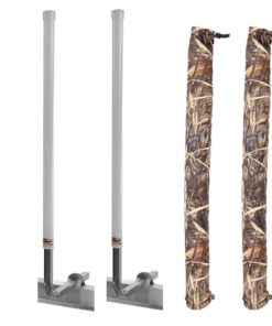 C.E. Smith 60" Post Guide-On w/I-Beam Mounting Kit & FREE Camo Wet Lands Post Guide-On Pads