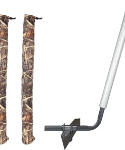 C.E. Smith Angled Post Guide-On - 40" - White w/FREE Camo Wet Lands 36" Guide-On Cover