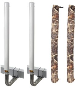 C.E. Smith PVC 40" Post Guide-On w/Unlighted Posts & FREE Camo Wet Lands Post Guide-On Pads