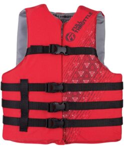 Full Throttle Adult Oversized Ski Life Jacket - Red