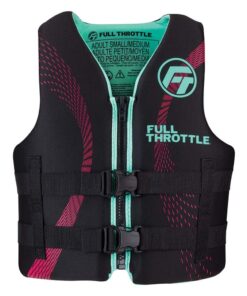 Full Throttle Adult Rapid-Dry Life Jacket - S/M - Aqua/Black