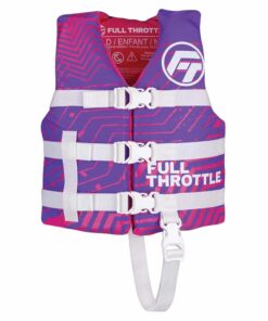 Full Throttle Child Nylon Life Jacket - Purple