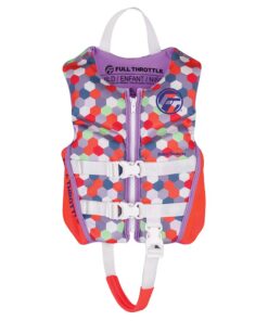 Full Throttle Child Rapid-Dry Flex-Back Life Jacket - Pink