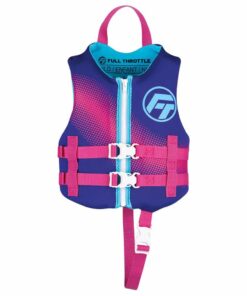 Full Throttle Child Rapid-Dry Life Jacket -Purple