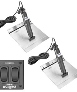 Lectrotab XKA Aluminum Alloy Trim Tab Kit w/Rocker Switch - 12 x 9