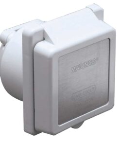 Marinco 301EL-B 30A Power Inlet - White - 125V