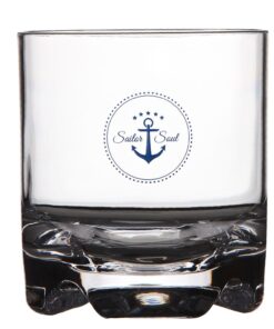 Marine Business Stemless Water/Wine Glass - SAILOR SOUL - Set of 6