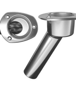Mate Series Stainless Steel 30° Rod & Cup Holder - Open - Oval Top