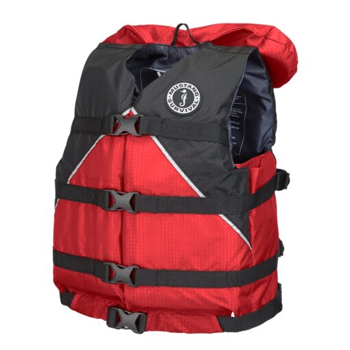 Mustang Canyon V Foam Vest - Universal Youth - Red/Black
