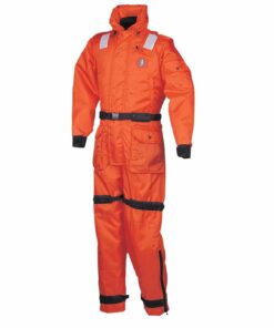 Mustang Deluxe Anti-Exposure Coverall & Work Suit - Orange - Small