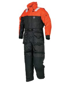 Mustang Deluxe Anti-Exposure Coverall & Work Suit - Orange/Black - Small