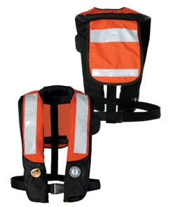 Mustang HIT Inflatable PDF w/SOLAS Reflective Tape - Orange/Black - Automatic/Manual